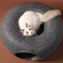 Load image into Gallery viewer, Donut Cat Bed Pet Cat Tunnel Interactive Game Toy
