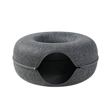 Load image into Gallery viewer, Donut Cat Bed Pet Cat Tunnel Interactive Game Toy
