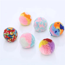 Load image into Gallery viewer, Dorakitten Cat Toys Bite Resistant Plush 6Pcs Colorful Soft Interactive Kitten Chew Ball Pet Toys Pet Supplies Pet Accessories
