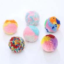 Load image into Gallery viewer, Dorakitten Cat Toys Bite Resistant Plush 6Pcs Colorful Soft Interactive Kitten Chew Ball Pet Toys Pet Supplies Pet Accessories
