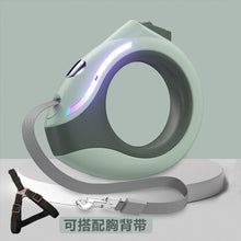 Load image into Gallery viewer, Automatic retractable leash, ring-shaped luminous dog leash
