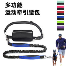 Load image into Gallery viewer, Dog walking suit, sports running waist bag, reflective retractable leash
