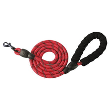 Load image into Gallery viewer, Reflective leash, multi-color nylon round rope, explosion-proof dog leash, foam handle leash
