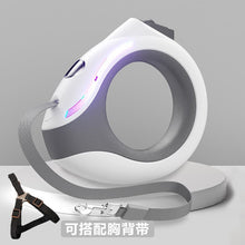 Load image into Gallery viewer, Automatic retractable leash, ring-shaped luminous dog leash
