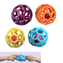 Load image into Gallery viewer, Dog Toy Ball Hollow TPR Plastic Throwing Elastic Sounding Ball Bell Pet Toy Ball Wholesale
