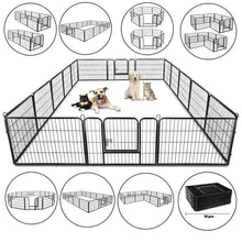 Load image into Gallery viewer, US16 Panels Dog Pen Pet Playpen Kennel Fence Puppy Exercise Barrier Outdoor Indoor
