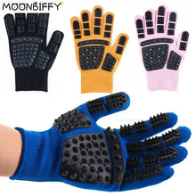 Load image into Gallery viewer, Pet Glove Cat Grooming Glove Cat Hair Deshedding Brush Gloves Dog Comb For Cats Bath Clean Massage Hair Remover brushes Gentle
