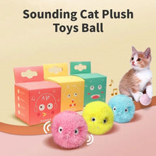 Load image into Gallery viewer, Cat Toys Balls Sound Frogs Birds Chirping Crickets EVA Balls Rolling Cat Plush Soft Self-Heeling Teaser Toys Pet Accessories
