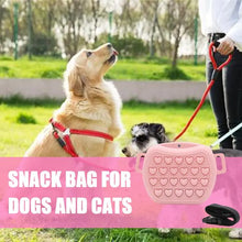 Load image into Gallery viewer, Pet Treat Pouch Silicone Cat Training Bags Dog Walking Fanny Pack Hands-Free Silicone Snack Bag For Small Puppies Accessories
