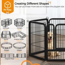 Load image into Gallery viewer, 16 Panel Fence for L,M ,S Dogs - Heavy Duty Exercise Pen for Puppies and Small Animals Portable for RV Camping and Yard
