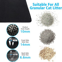 Load image into Gallery viewer, Pet Cat Litter Mat Waterproof Double Layer EVA Foldable Cat Litter Trapping Pet Carpet Bed Pads For Cats Pet Clean Supplies
