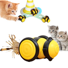 Load image into Gallery viewer, Smart Pet Cat Toy Automatic Obstacle Feather Cat Toys For cat Indoor Irregular Motion Electric Cats Toy Interactive Kitter Toys
