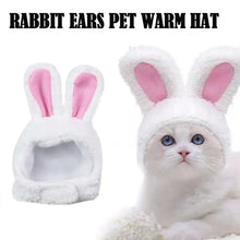 Load image into Gallery viewer, Funny Cat Headgear Cute Rabbit Ears Cap Warm Plush Ears Cat Accessories Hat PhotoProp Pet Bunny Cosplay Headdress Pet I8A8
