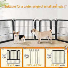 Load image into Gallery viewer, 16 Panel Fence for L,M ,S Dogs - Heavy Duty Exercise Pen for Puppies and Small Animals Portable for RV Camping and Yard
