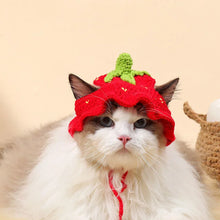 Load image into Gallery viewer, Cute Cat Hat Funny Hand-made Knitting Puppy Caps Pets Party Cosplay Headwear Elastic Dog Kitten Hat Hair Decoration
