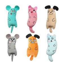 Load image into Gallery viewer, Cute Cat Toys Funny Interactive Plush Cat Toy Mini Teeth Grinding Catnip Toys Kitten Chewing Squeaky Toy Pets Accessories
