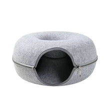 Load image into Gallery viewer, Donut Cat Bed Pet Cat Tunnel Interactive Game Toy
